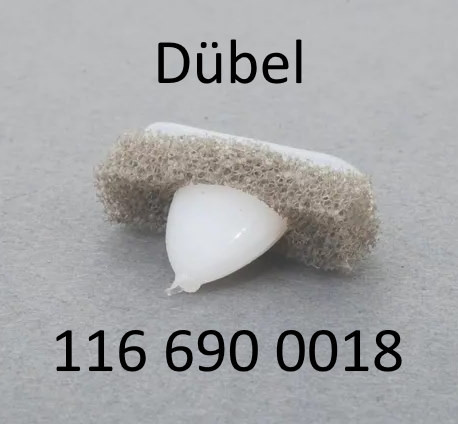 116 690 0018   Dübel ersetzt in 126 690 0018